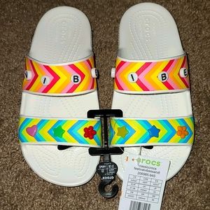 Crocs Festival Vibe Slides NWT W7